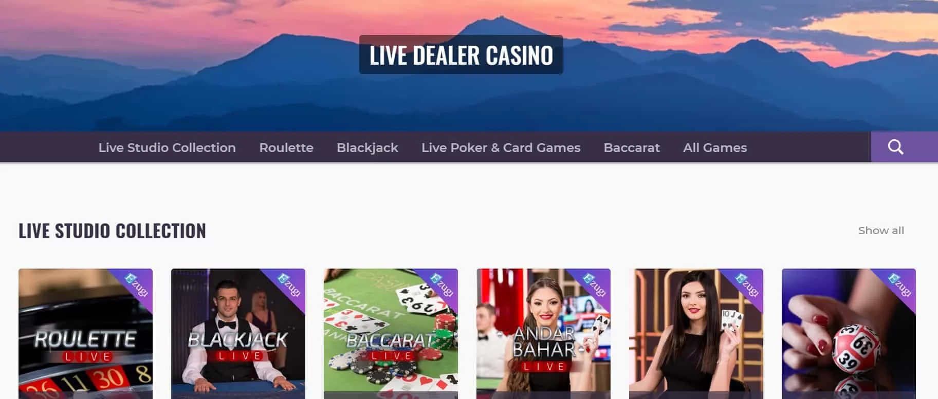 Casino Days live dealer casino games-min