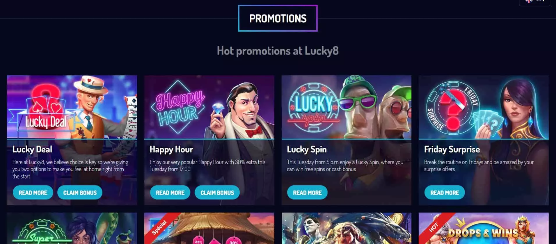 lucky8 casino promotions